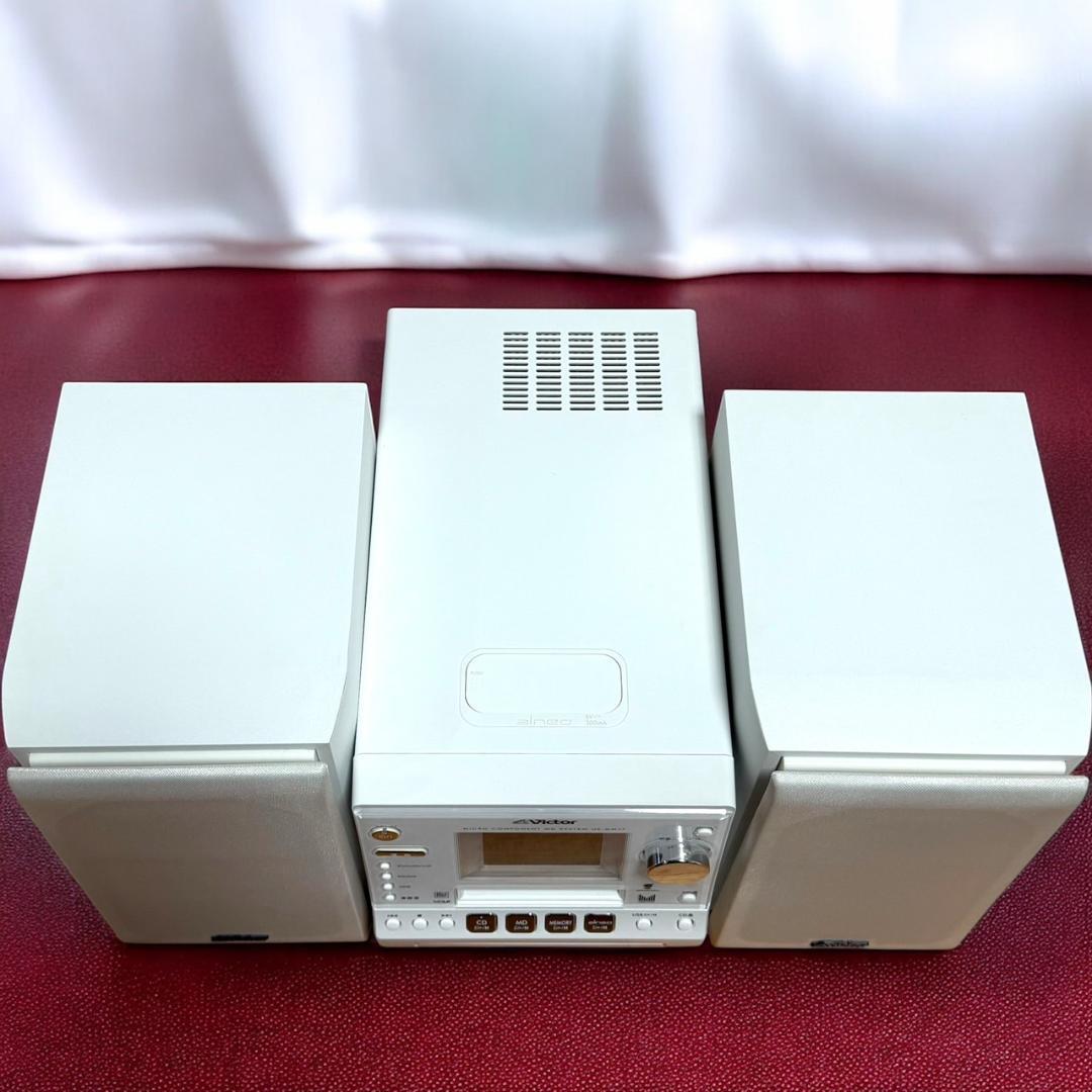 ☆極美品 ビクター UX-GM77 W ホワイト MDメモリーシステム コンポ