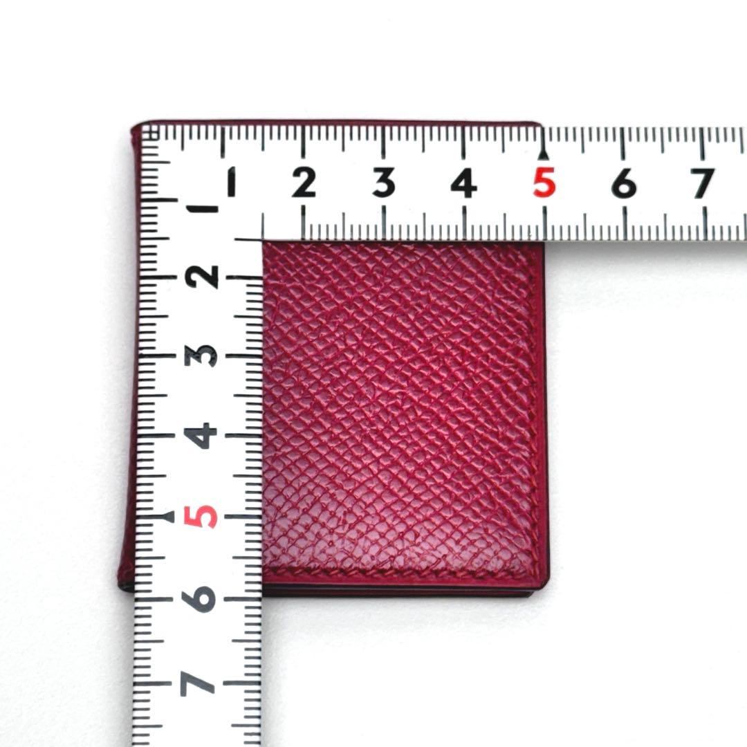 未使用保管品　赤　HERMES ミニフォトケース　レッド　エルメス　写真入れ