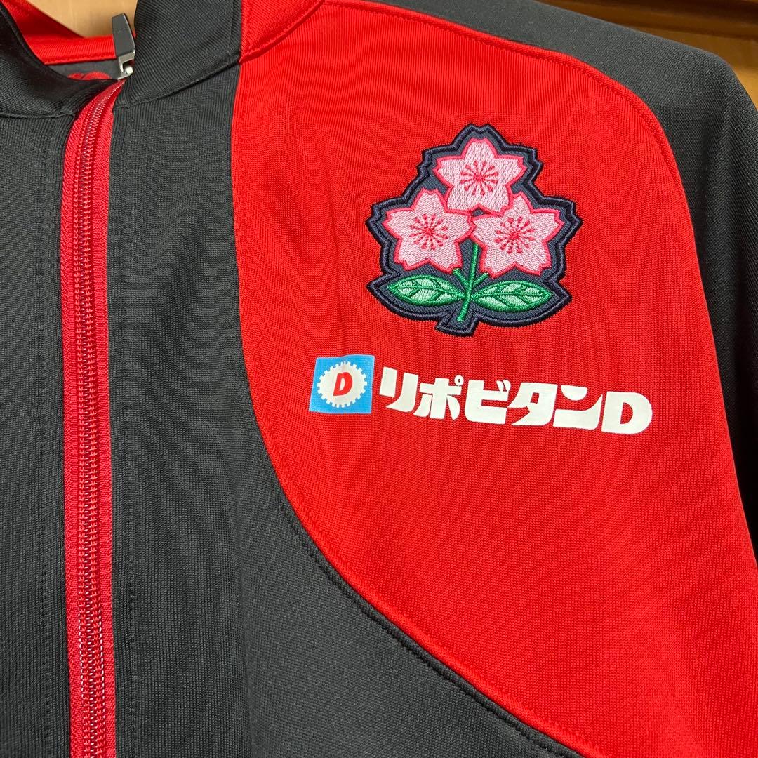 カンタベリー ラグビー スウェット トレーニングジャケット 赤 日本代表