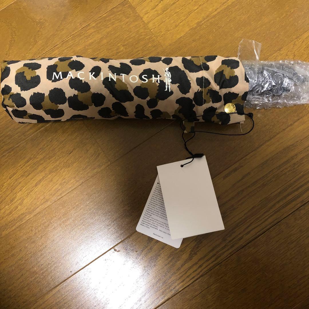 新品未使用品 MACKINTOSH マッキントッシュ 折りたたみ傘 レオパード