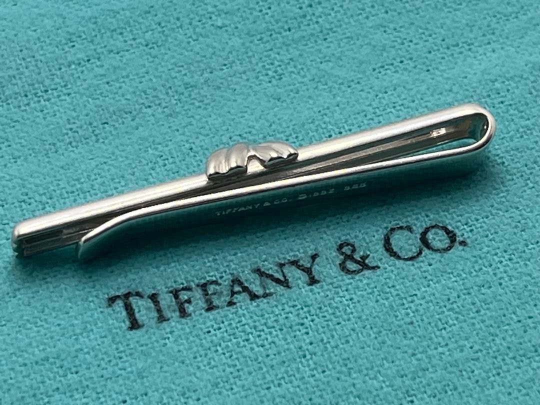 c309 美品　ティファニー　1992 シグネチャー　ネクタイピン　925