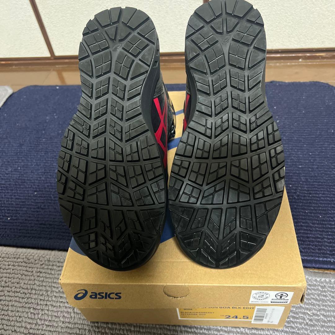 新品未使用　asics WINJOB CP304 BOA 限定　黒 24.5㎝