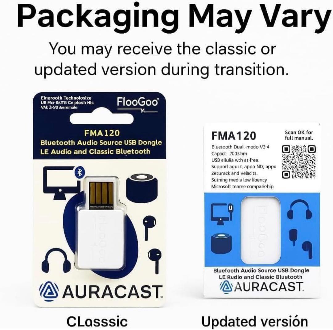 FMA120 Bluetooth V5.4デュアルモードドングル aptX