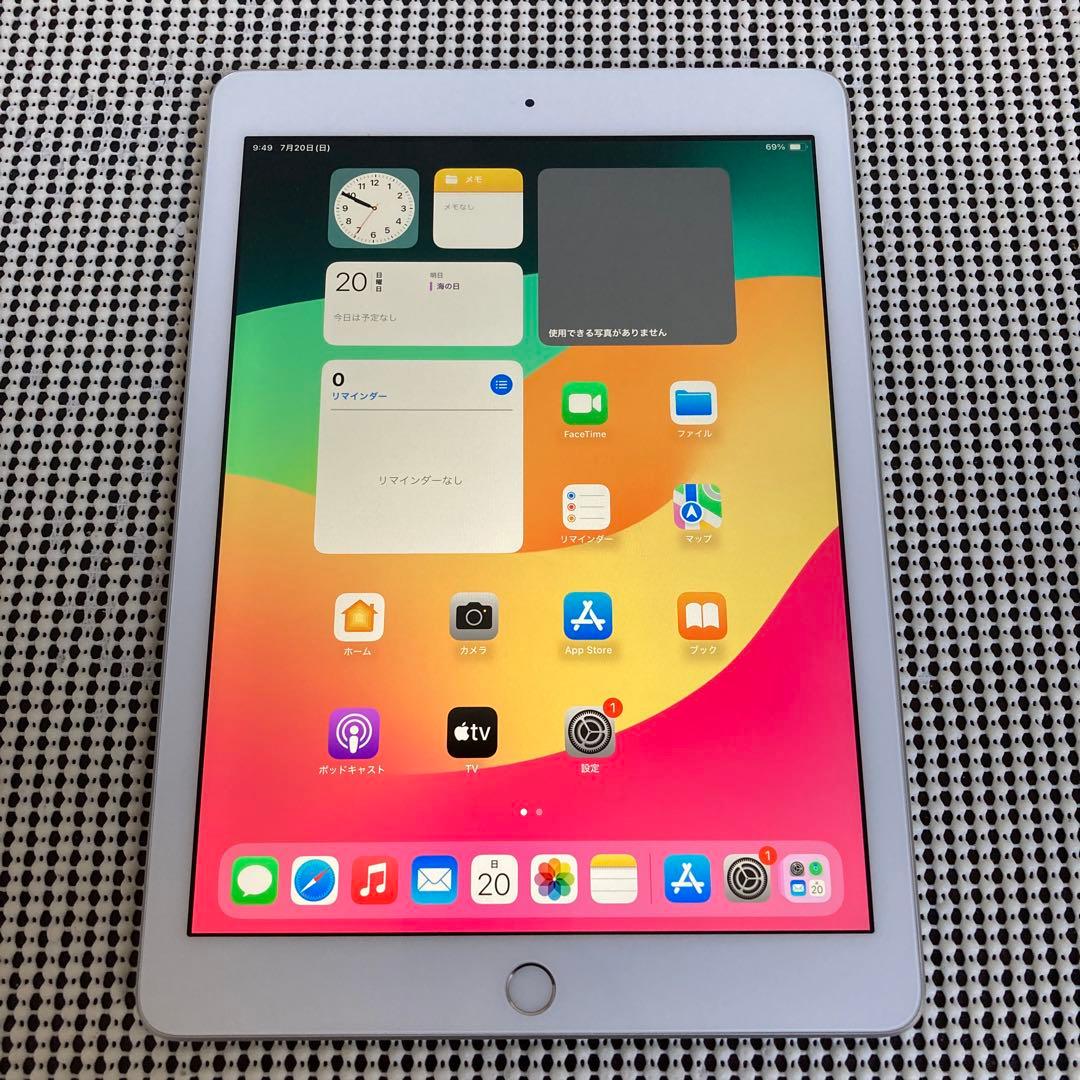 63【早い者勝ち】電池ほぼ新品☆iPad6 第6世代 32GB SIMフリー☆