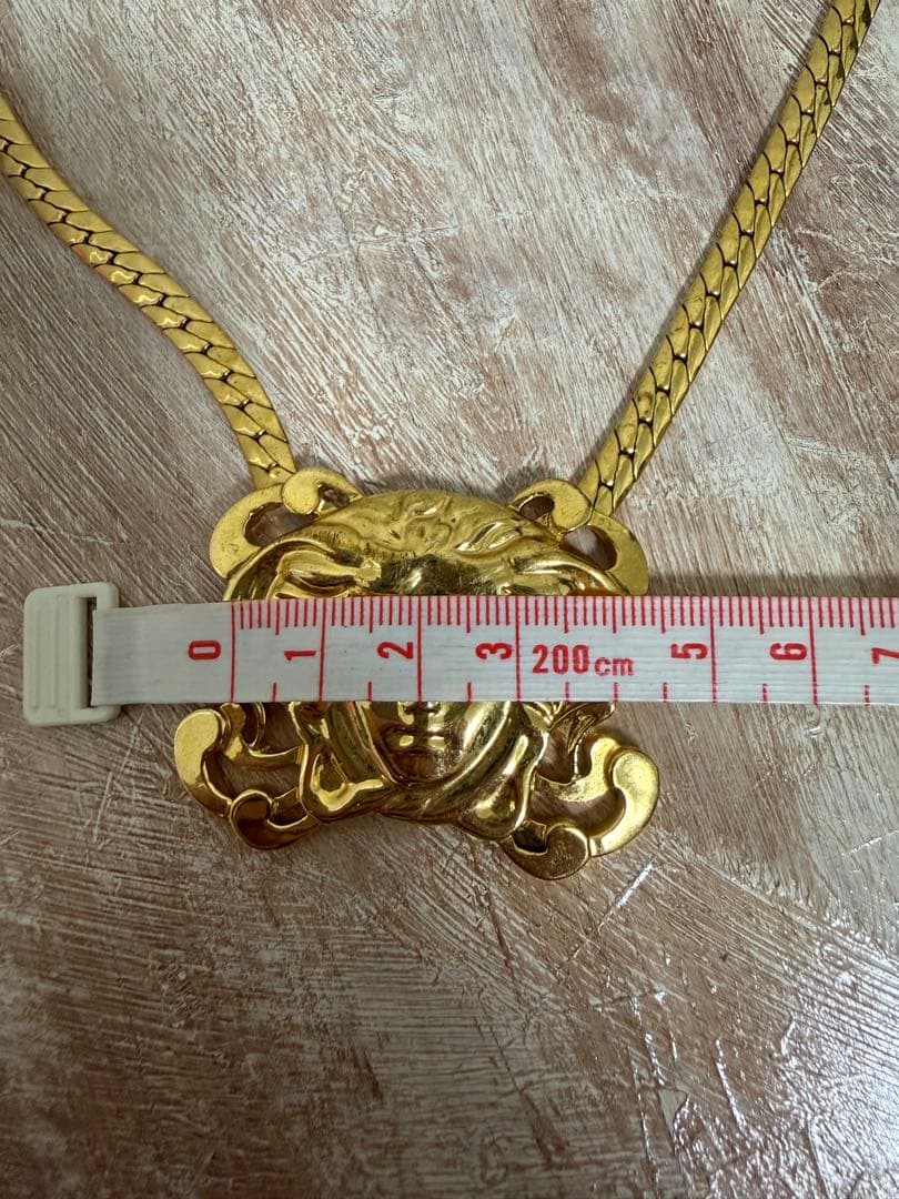 GIANNI VERSACE ゴールドネックレス　メデゥーサ　ヴィンテージ品