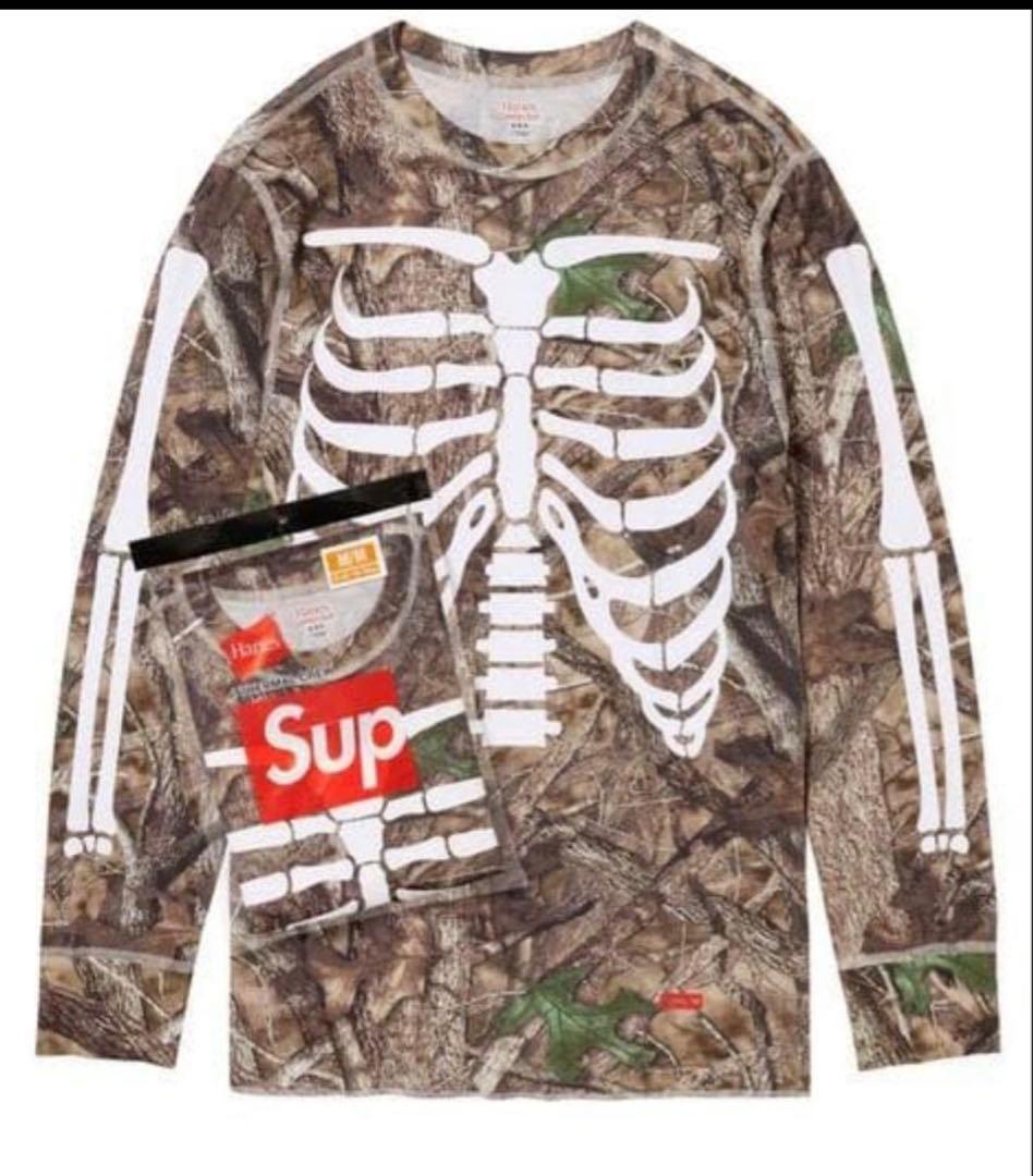 Supreme/シュプリーム 骨サーマル リアルツリー Hanes