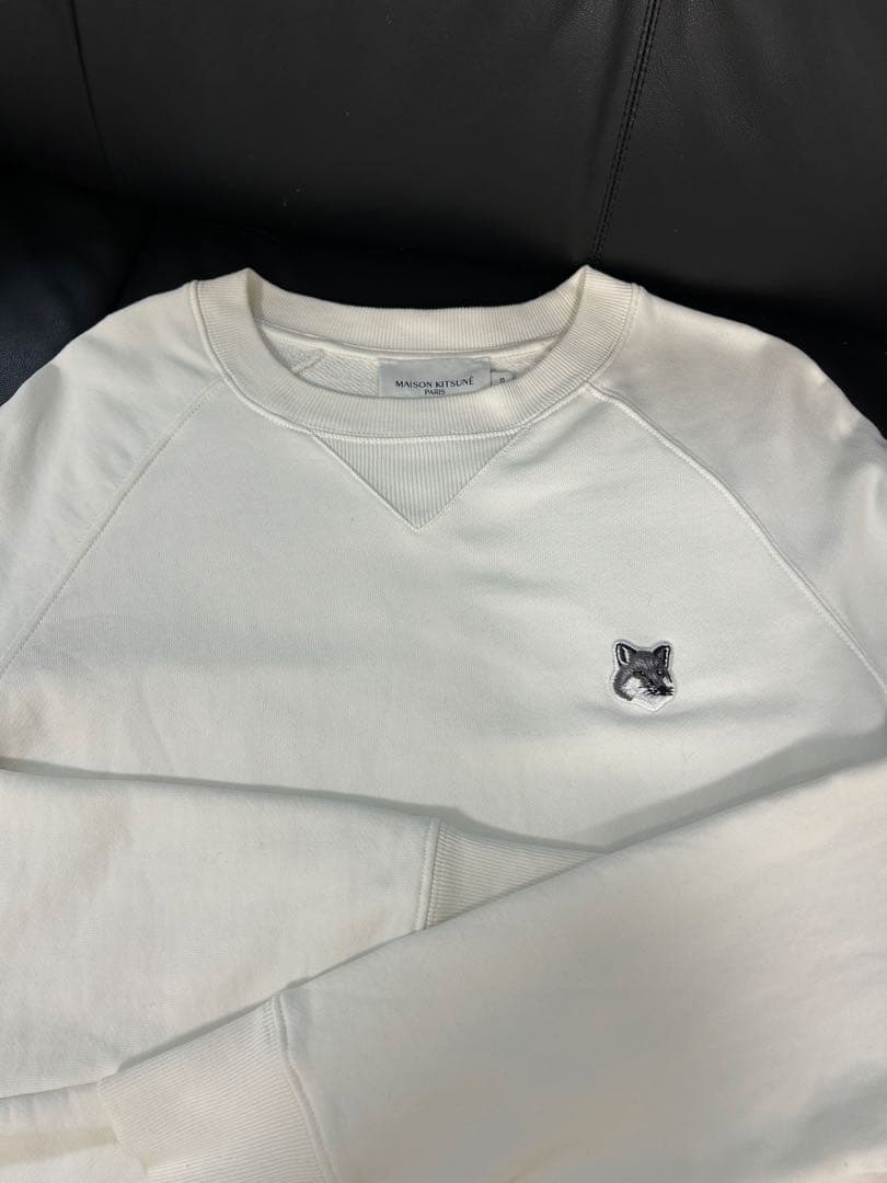 MAISON KITSUNÉ ホワイト スウェット XS