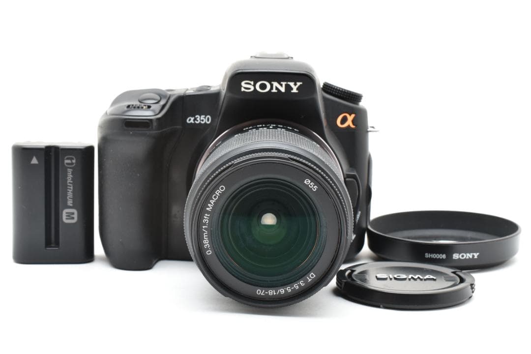 【純正レンズセット】SONY ソニーα350＋DT18-70 動作OK カメラ