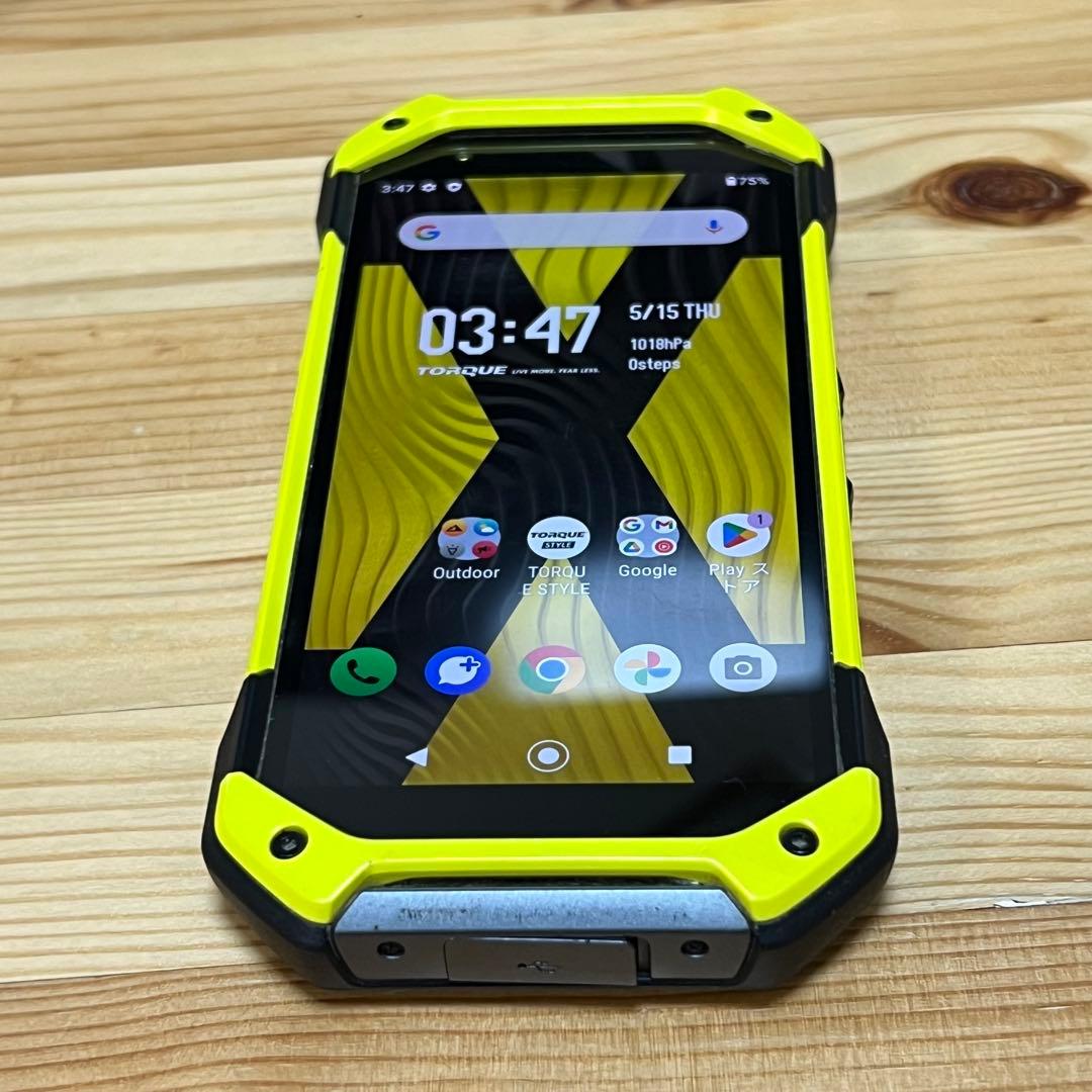 京セラ TORQUE 5G KYG01 イエロー SIMフリー au