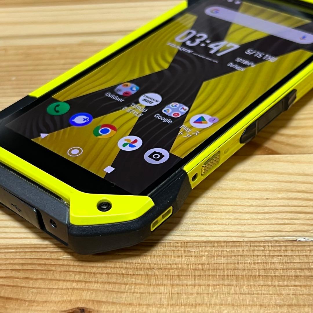 京セラ TORQUE 5G KYG01 イエロー SIMフリー au
