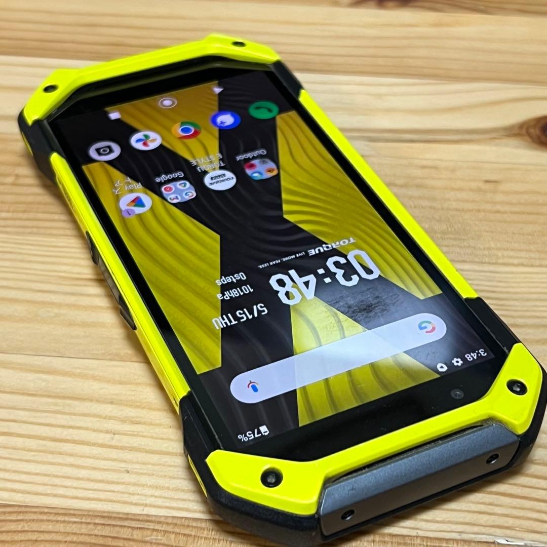 京セラ TORQUE 5G KYG01 イエロー SIMフリー au
