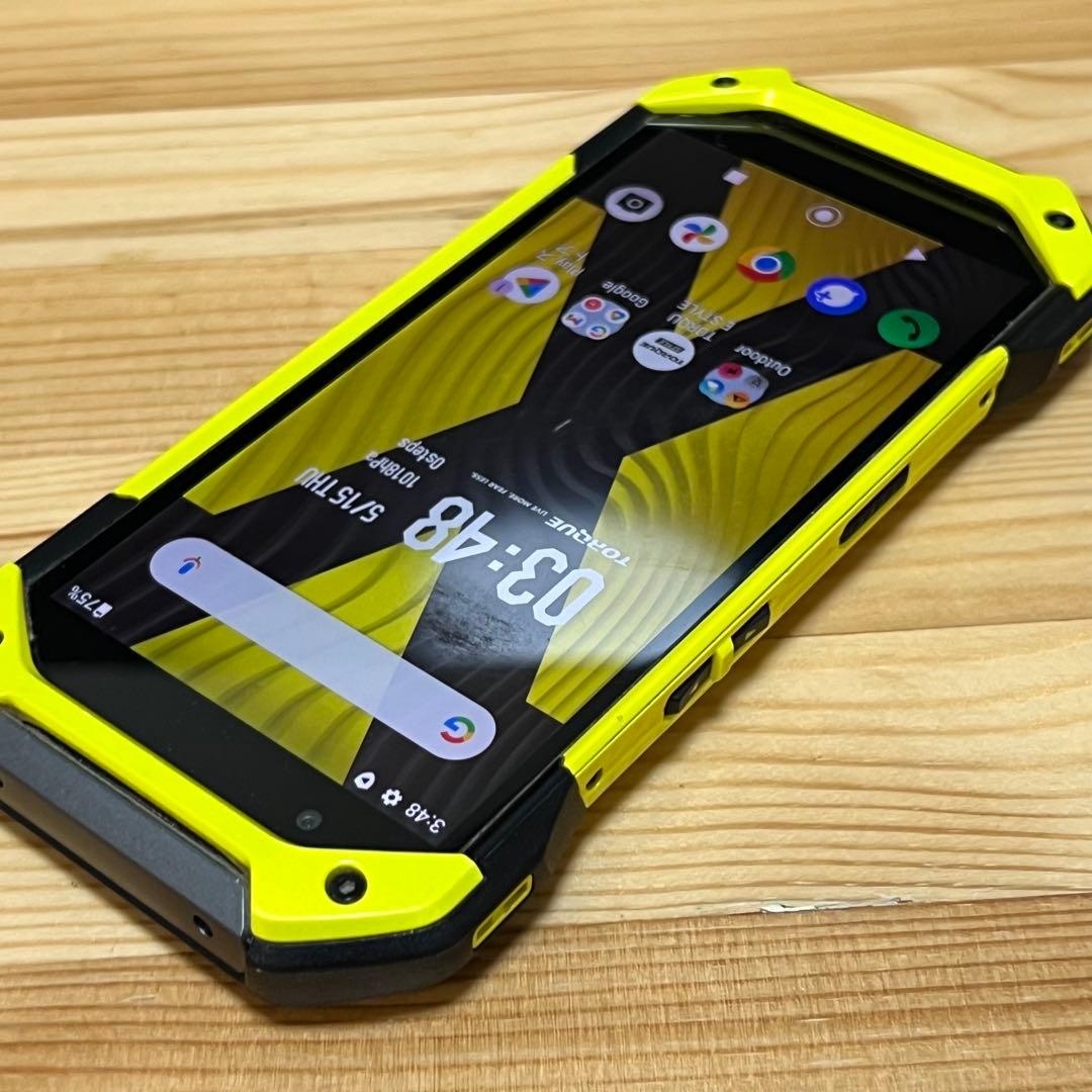 京セラ TORQUE 5G KYG01 イエロー SIMフリー au