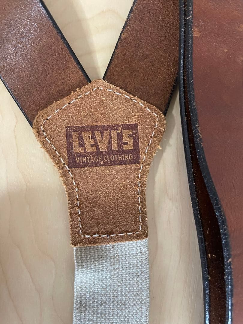 【まき】リーバイス LVC サスペンダー ベルト レザー