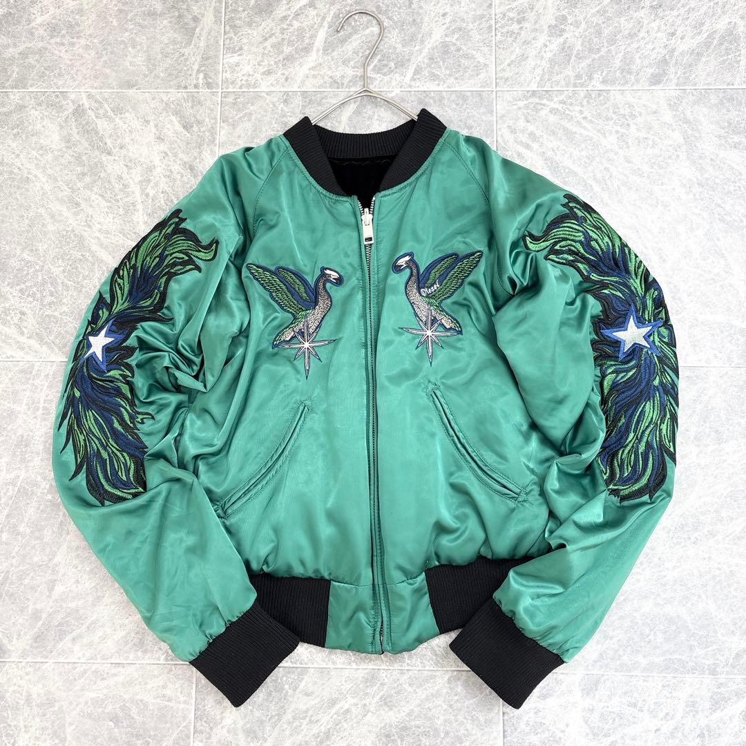 ☆希少☆DIESEL ディーゼル スカジャン リバーシブル ベロア 刺繍 S