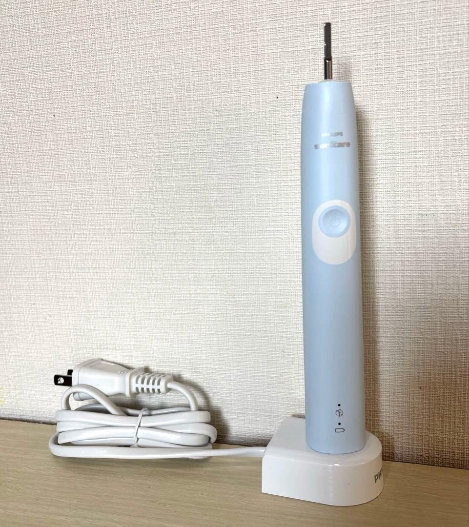 【PHILIPS 】電動歯ブラシ本体と歯ブラシ2本と舌ブラシ1本充電器セット新品