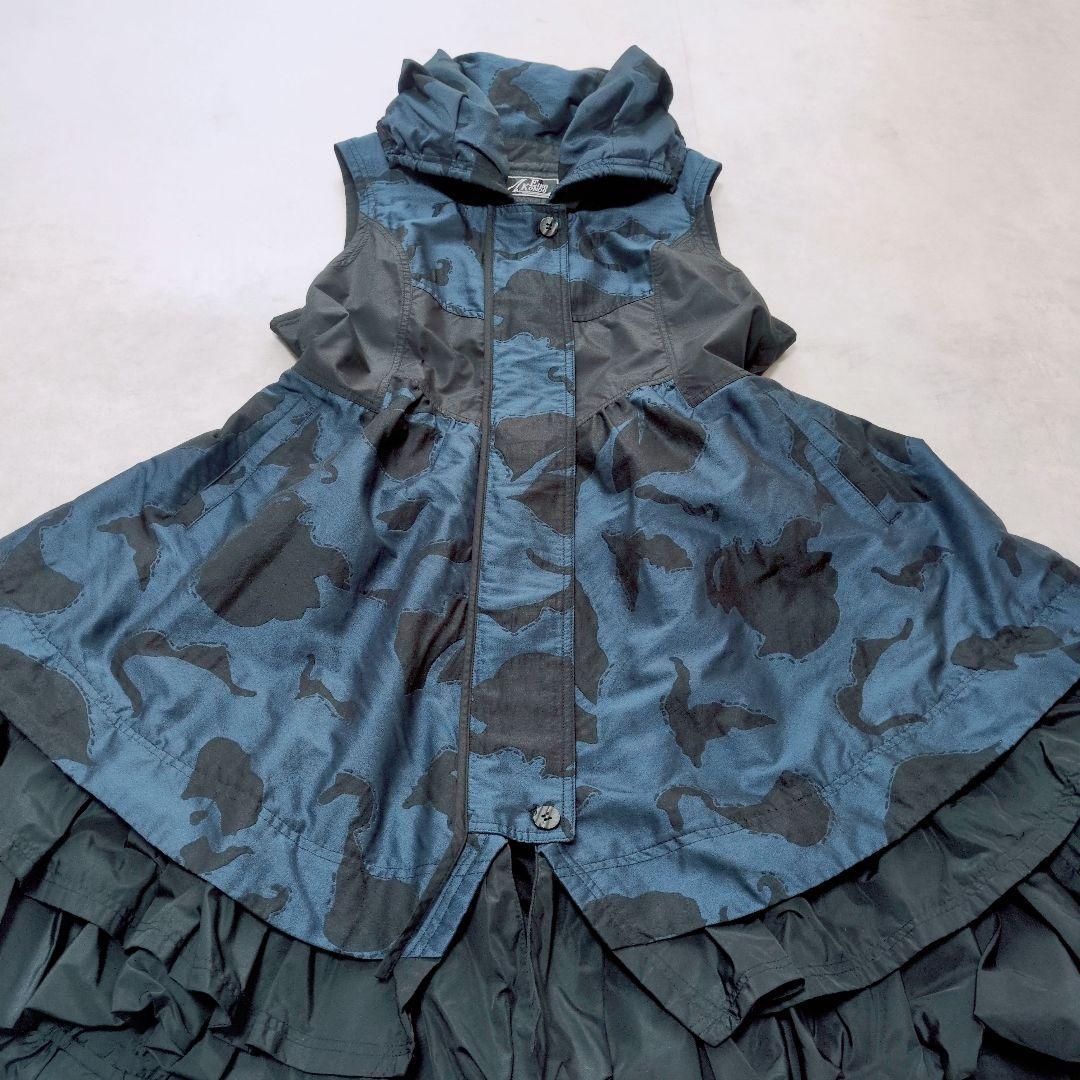 EIKO KONDO✨️バルーンジレ 総柄 ワイヤー変形 総柄 アートを纏う❁