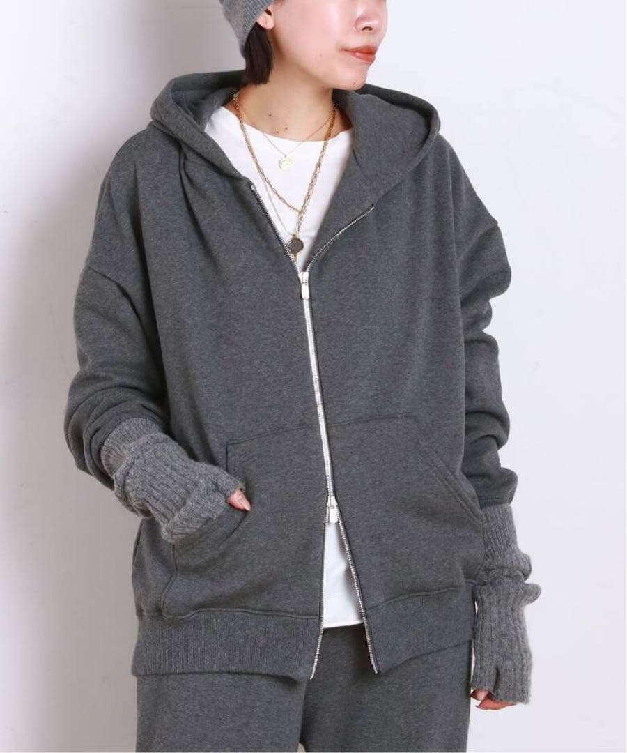 未使用》AP STUDIO*ウォームジップフーディ✴︎グレーパーカー