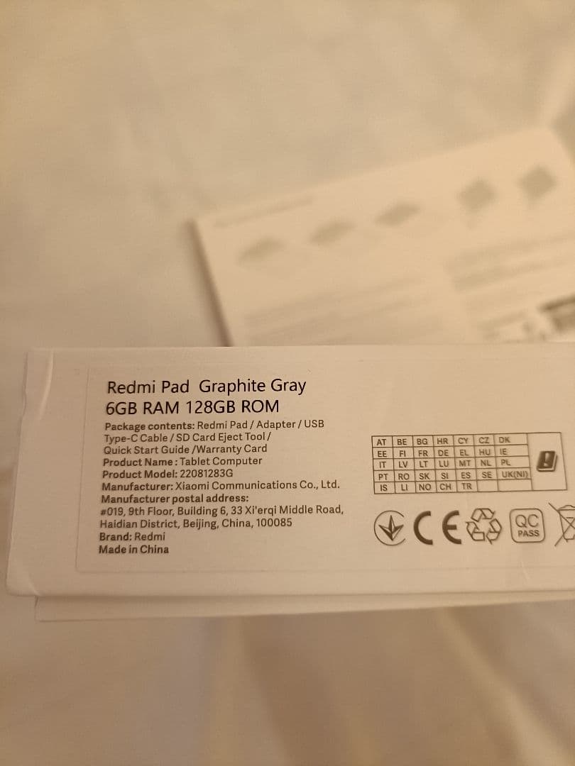 【新品同様】Redmi Padグラファイトグレー 6GB/128GB＋純正ケース