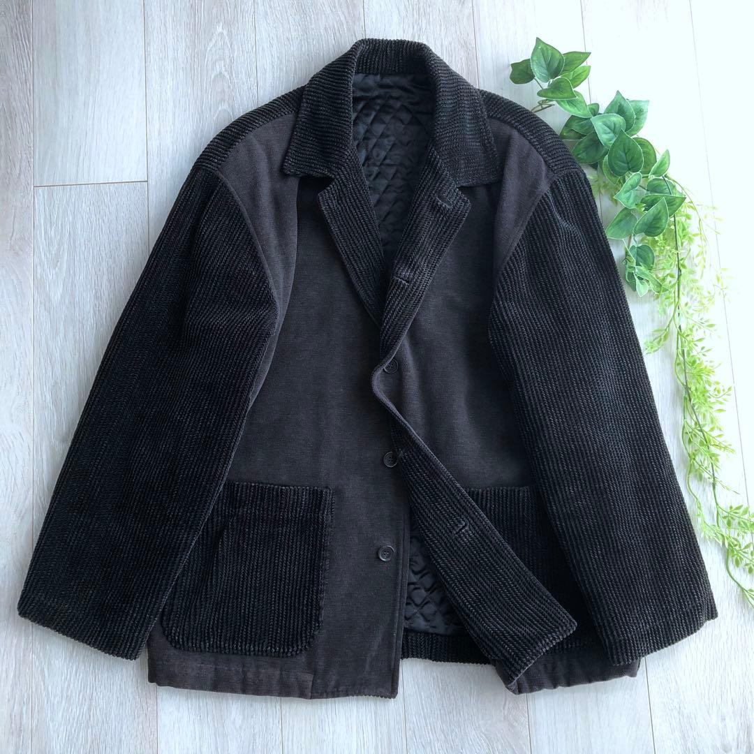 希少 VINTAGE ビンテージ カバーオール M コーデュロイ キルティング