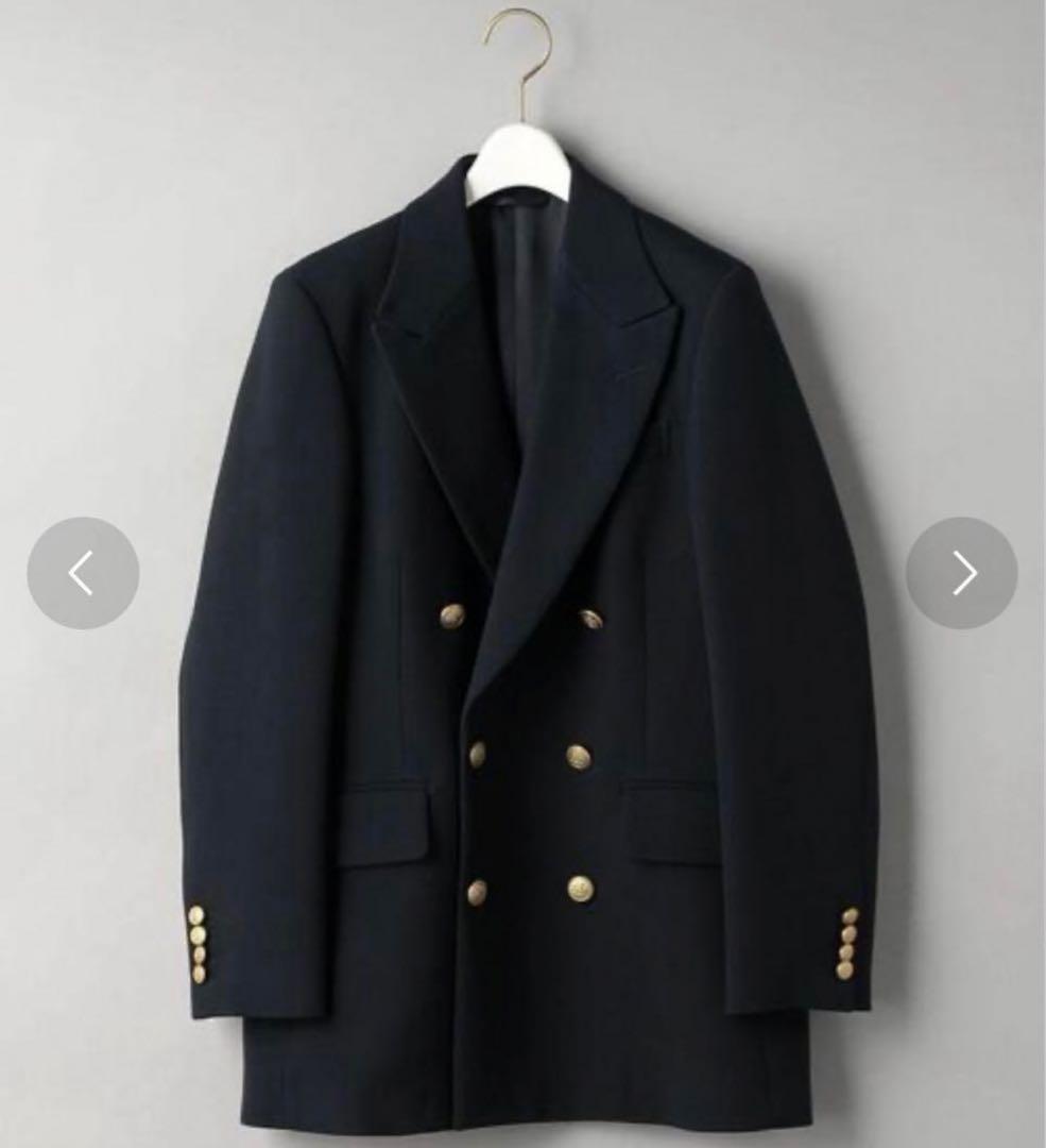 BEAUTY&YOUTH UNITEDARROWS ダブルジャケット　ネイビー