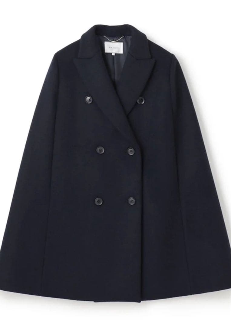 precious掲載　定価9.2万　ベイジ CLOVIS ケープ コート