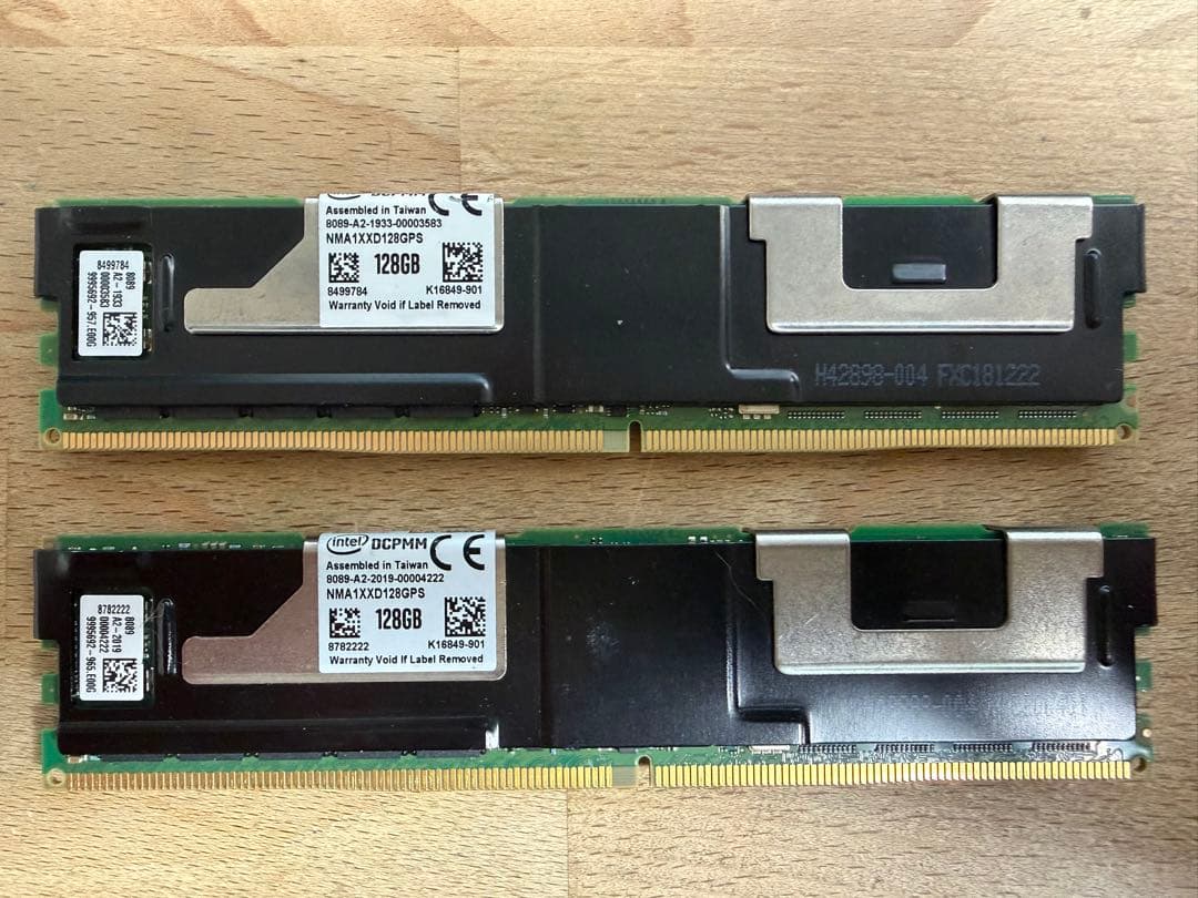 Intel Optane Memory 第一世代 128GBx2 256GB　①