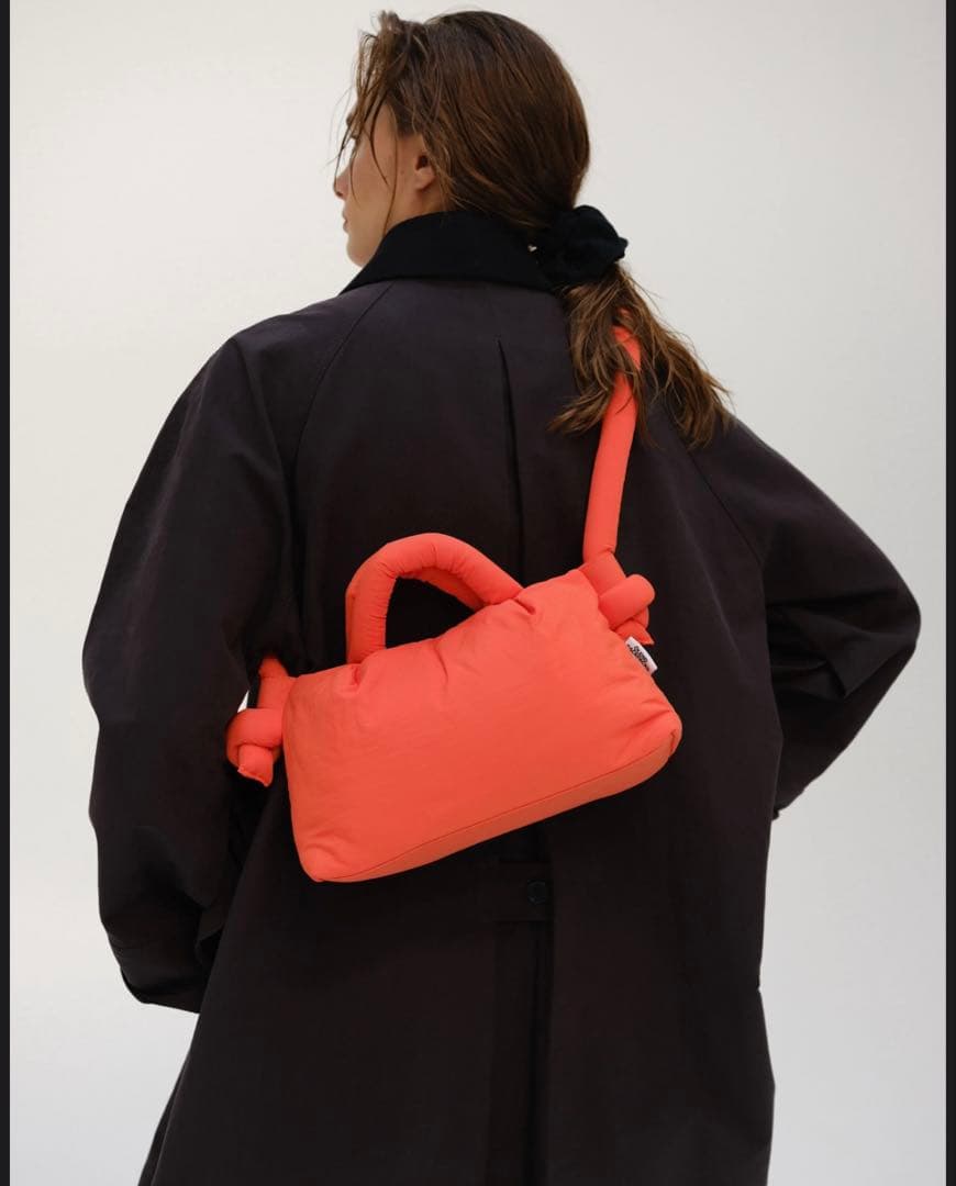 【美品】OLEND オレンド MiniOna Soft Bag オレンジ ミニ