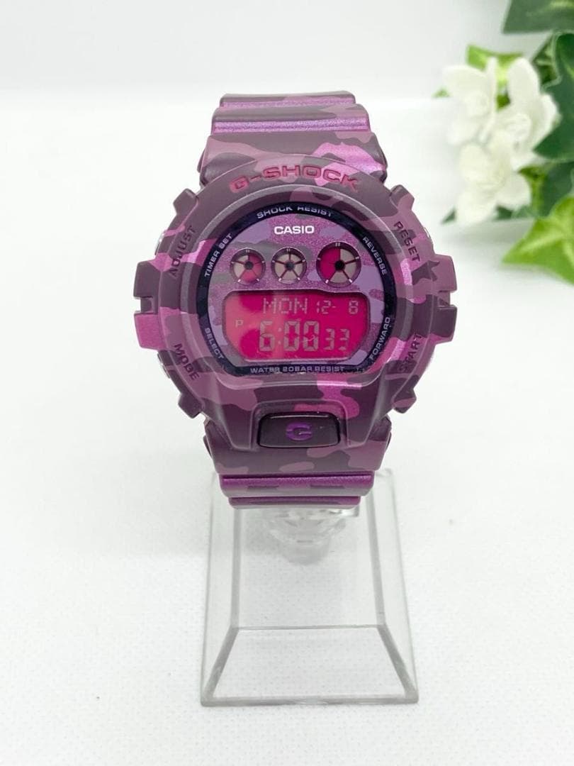 稼動 G-SHOCK DW-6900CF ピンクパープル　迷彩　カモフラージュ