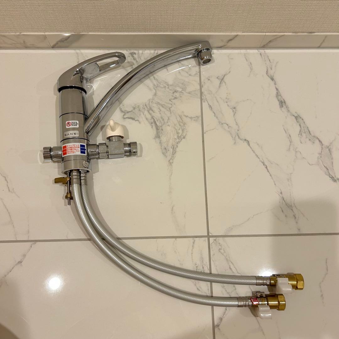 SANEI シングルワンホール分岐混合栓