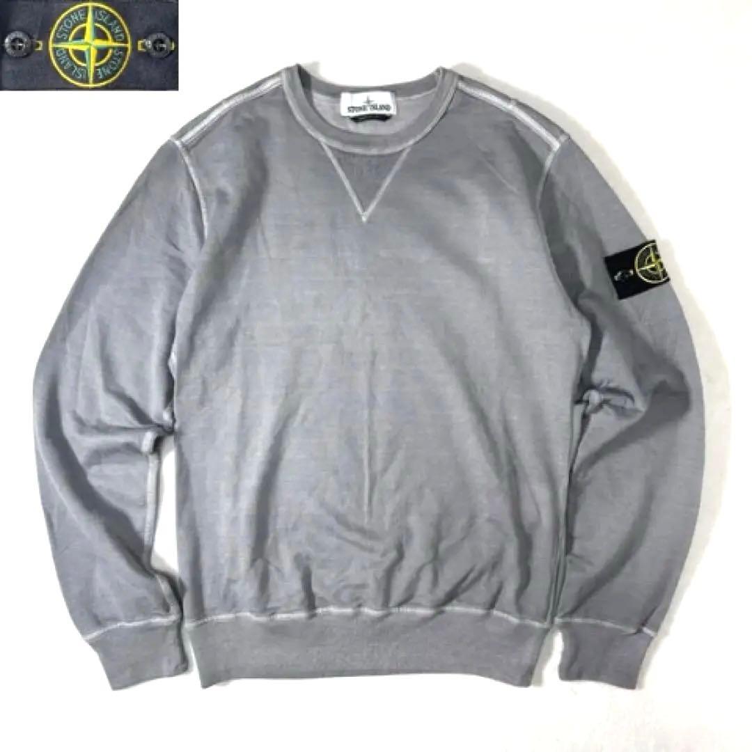ストーンアイランド クルーネック ライトスウェット グレー S