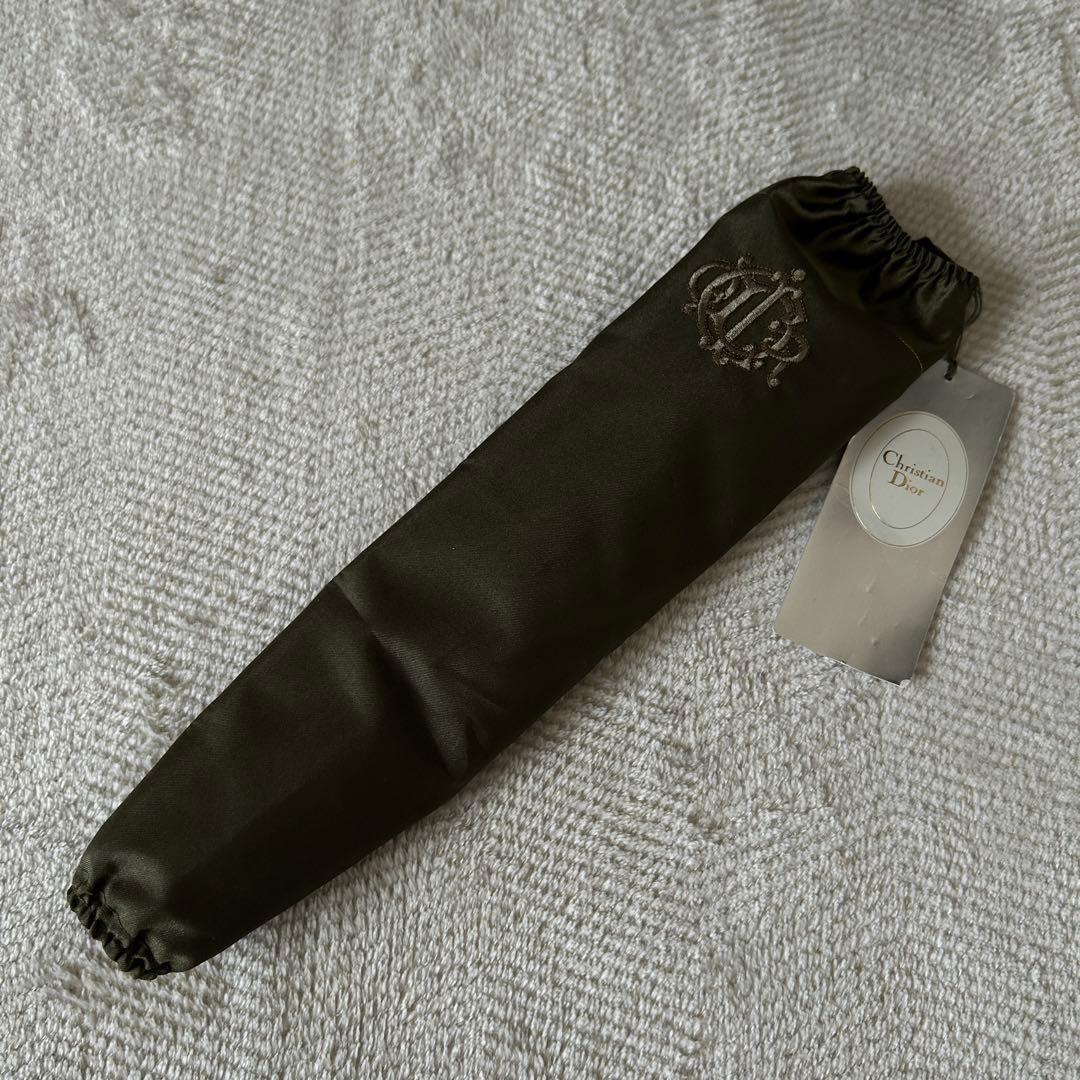 【未使用タグ付】レア！クリスチャンディオール　エンブレムロゴ　折りたたみ傘