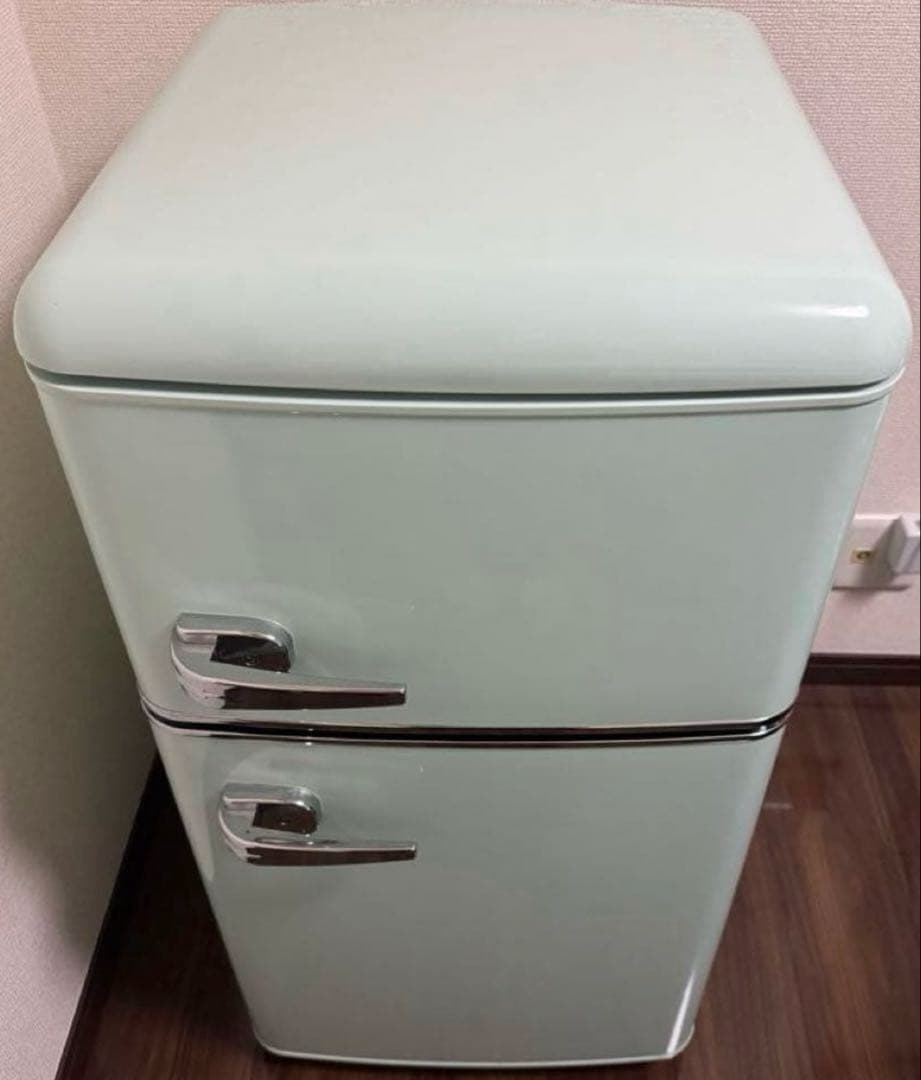 アイリスプラザ 冷凍冷蔵庫 81Lライトグリーン PRR-082D-L