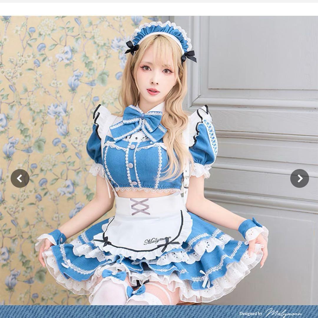 Malymoon　シュガーブルーサスペンダーデニムメイド☆