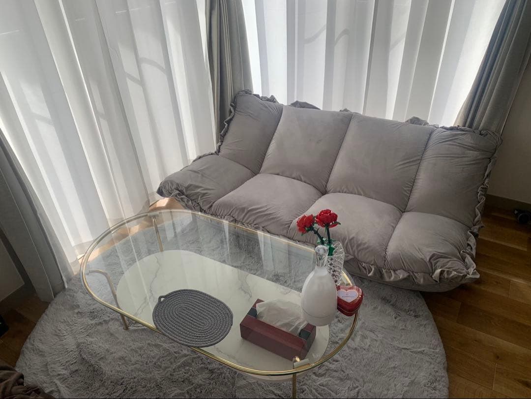 FrancFranc カラン フロアソファ （W1120～1570） グレー