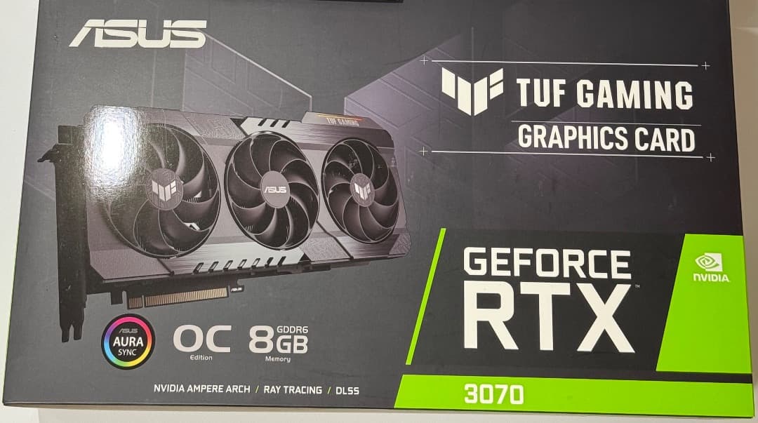 【美品】ASUS TUF Gaming GeForce RTX 3070 OC版