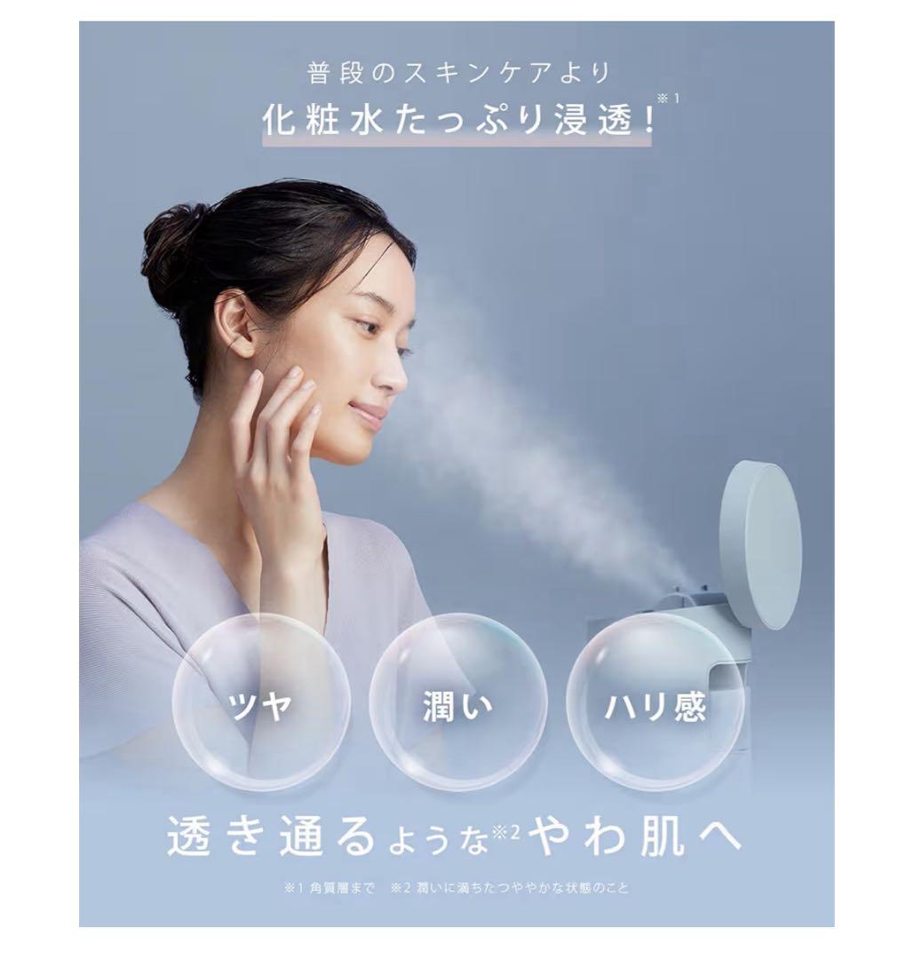 SALONIA フェイススチーマー グレー 箱+コード付き