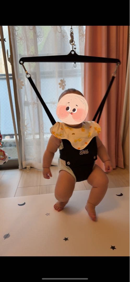 Jolly Jumper ベビージム ブラック