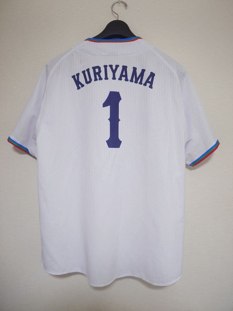 埼玉西武ライオンズ 栗山巧 75周年 ユニフォーム L 白 ホワイト NPB