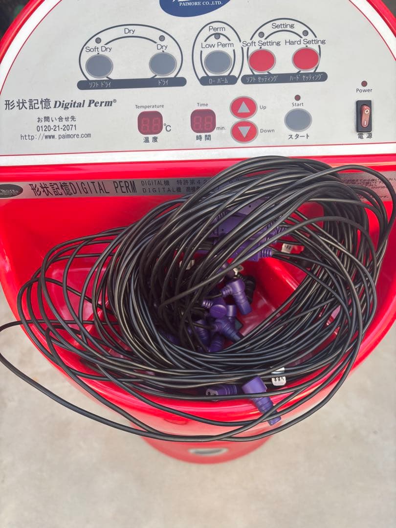 パイモア　ロッド付き　デジタルパーマ機　ワゴンタイプ　定価20万