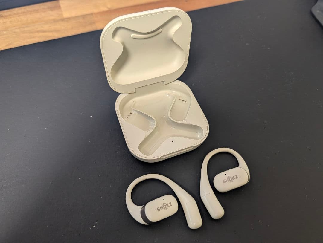 Shokz OpenFit オープンイヤー・ワイヤレスイヤホン ベージュ