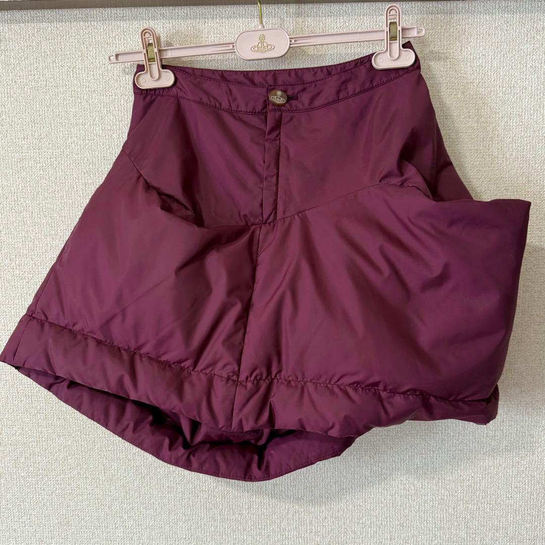 希少VivienneWestwood 中綿入りふわふわスカート/レッド