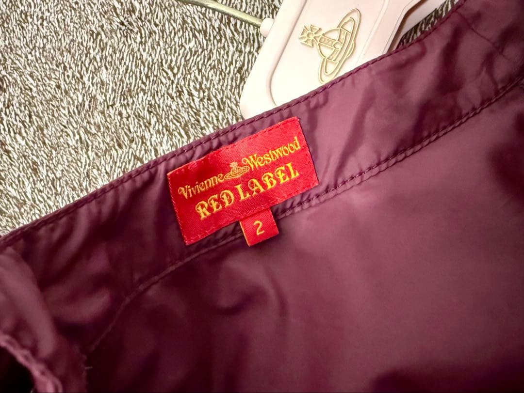 希少VivienneWestwood 中綿入りふわふわスカート/レッド