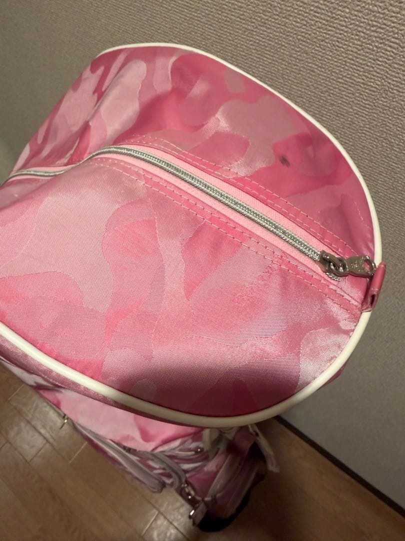 マークアンドロナ　ピンク迷彩ゴルフバッグ&ボストンバック　used品