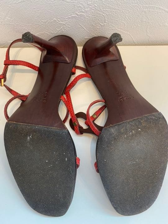 【美品】GUCCI グッチ　木製サンダル