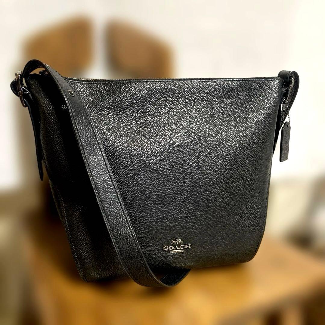 COACHショルダーバッグ★21378、美品.オールレザー、メンズ、レディース