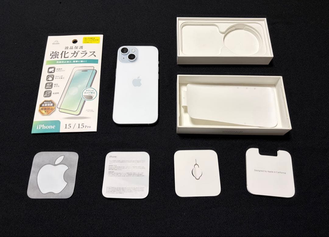 iphone15 無印　128gb 画面割れ　86%