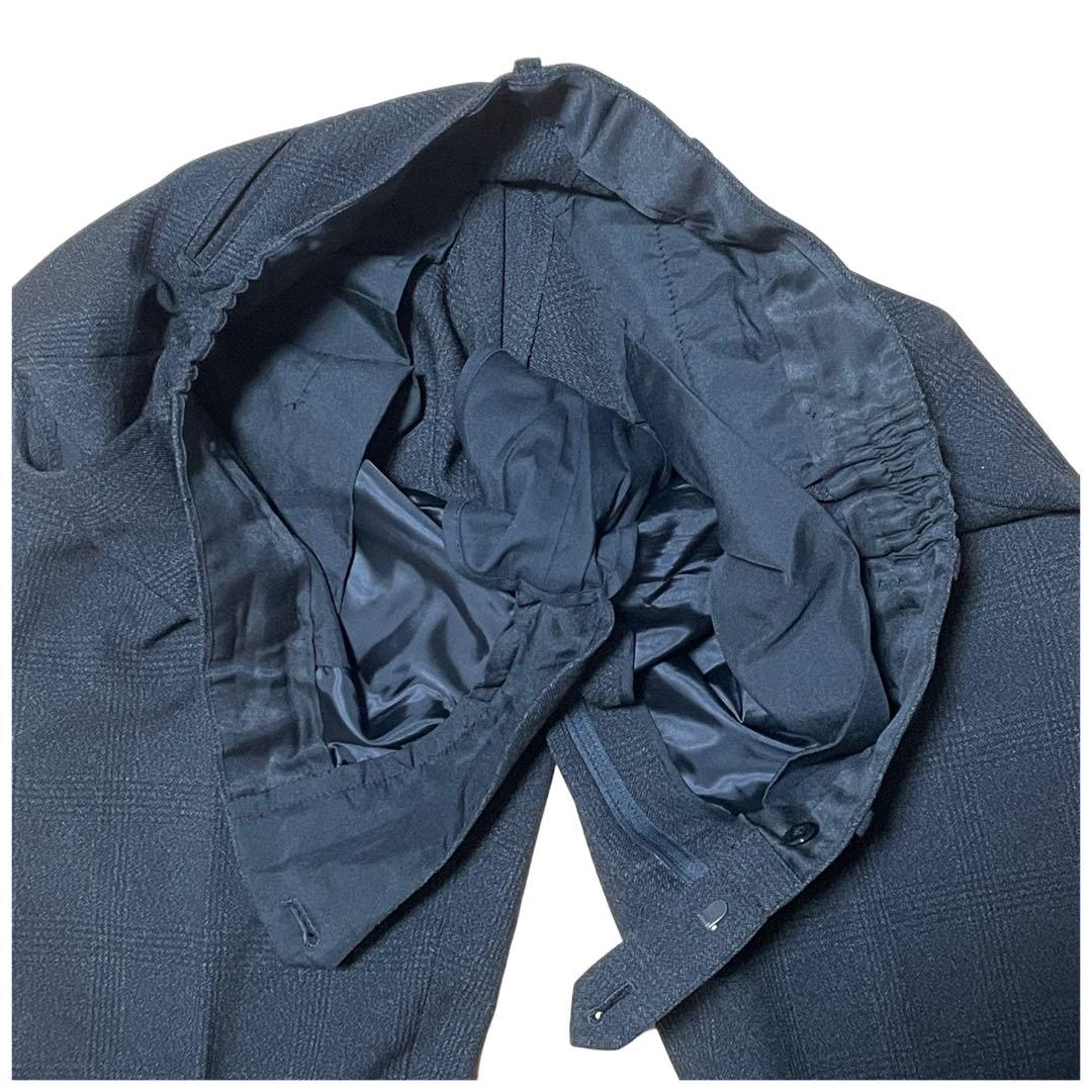 【美品】スーツセレクト スーツ グレー スリーピース A7 チェック柄