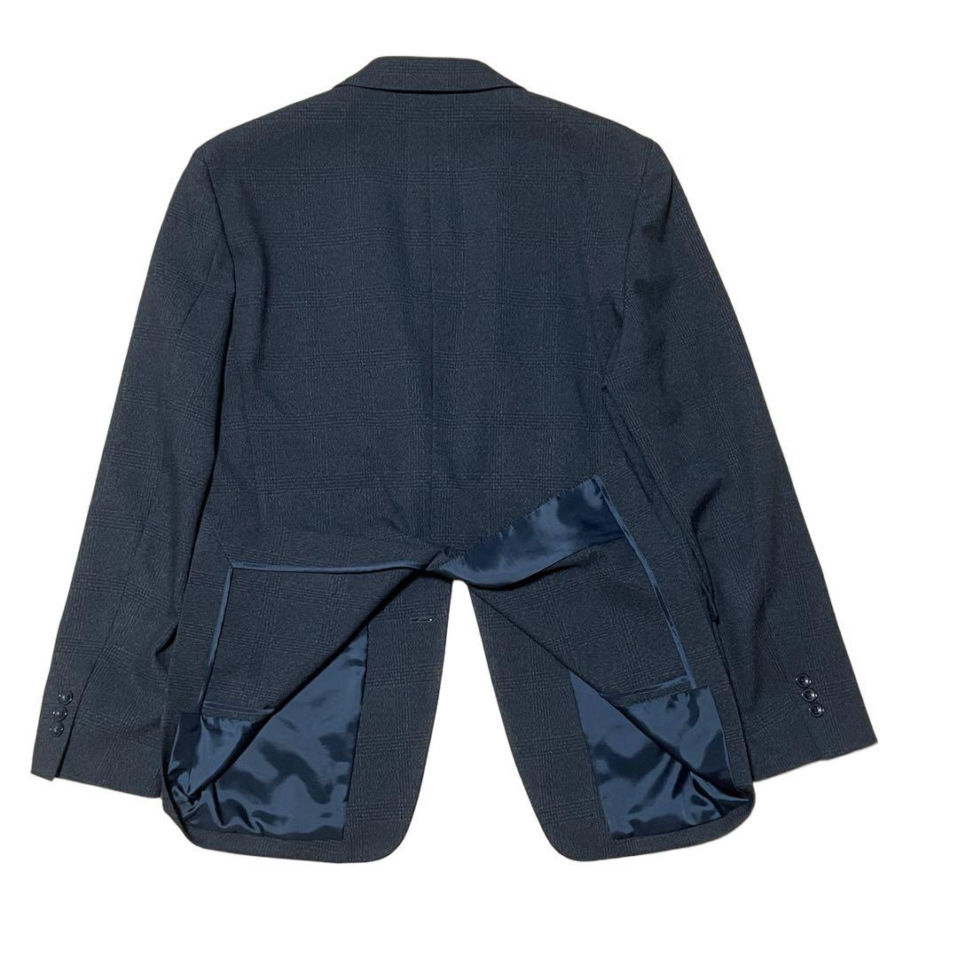 【美品】スーツセレクト スーツ グレー スリーピース A7 チェック柄