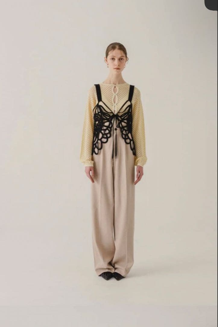 トップス EMBROIDERY CORD VEST