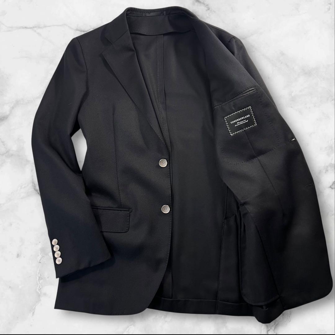 極美品 TOMORROWLAND×BISHU 銀釦 2BテーラードジャケットXL